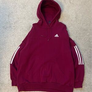 Adidas Burgundy Hoodie